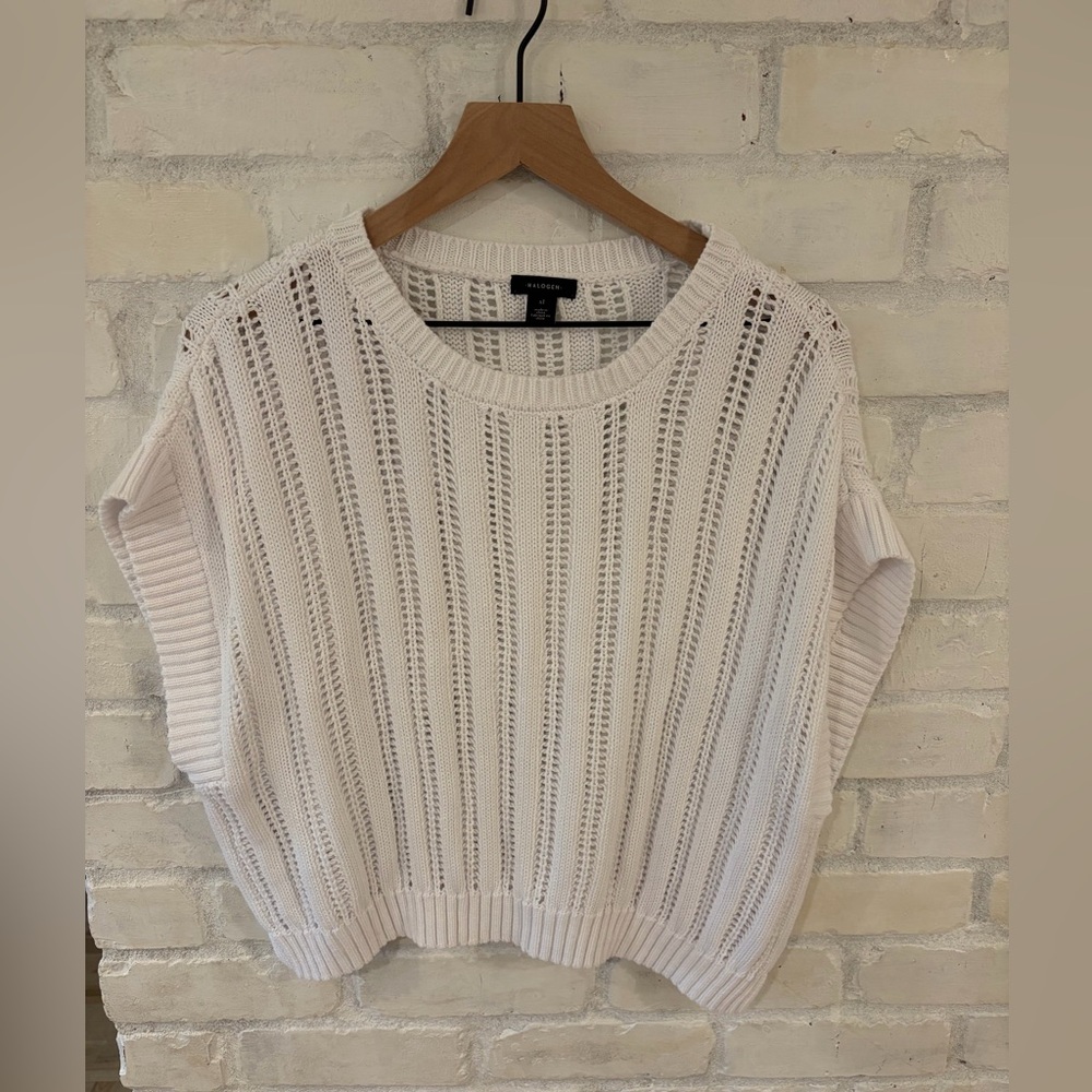 Halogen Cream Knit Sweater
(B4)